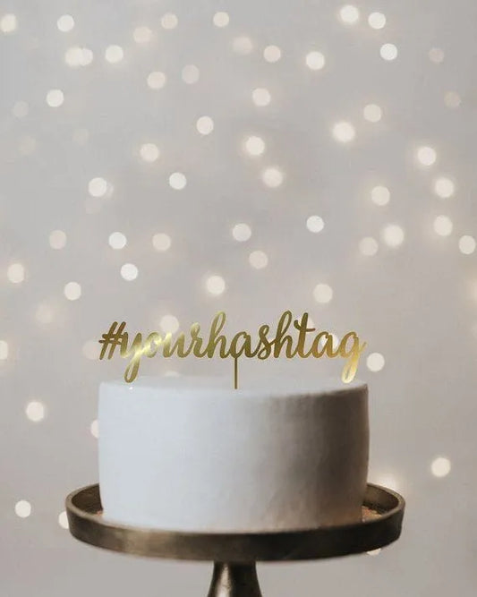 Hashtag Cake Topper