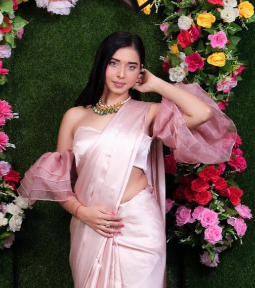 Frill Rose Gold Stitch Blouse