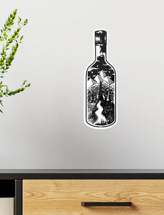 Landscape Bottle - Wall Sticker