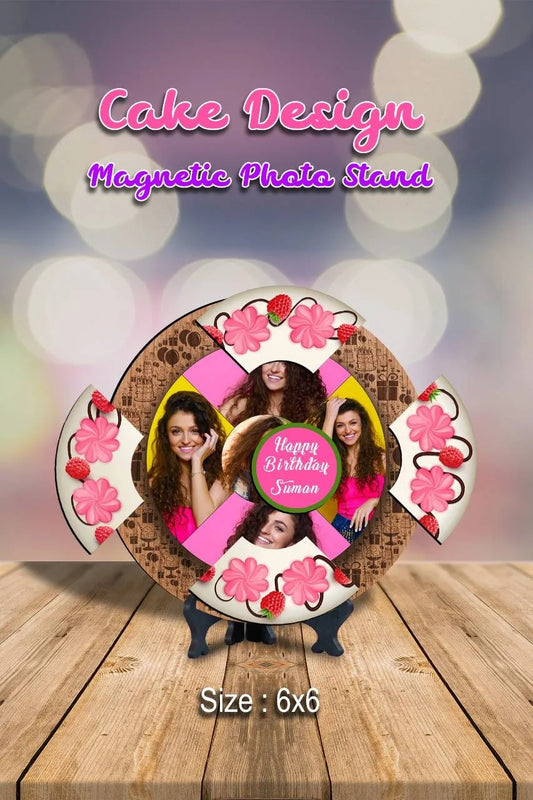 Round Cake Magnetic Photo Stand