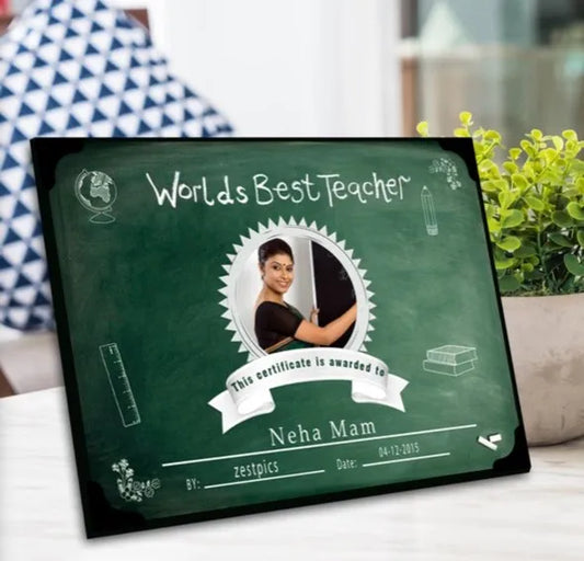 World Best Teacher frame