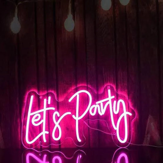 Let's Party Neon Lamp