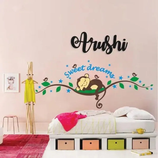 Black Wooden Wall Name