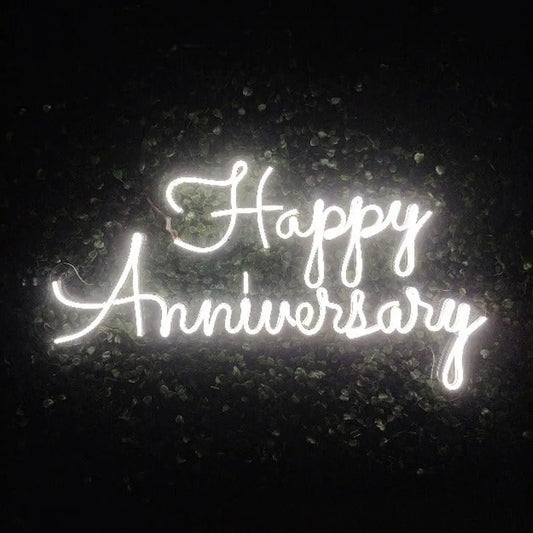 Happy Anniversary Neon Lamp