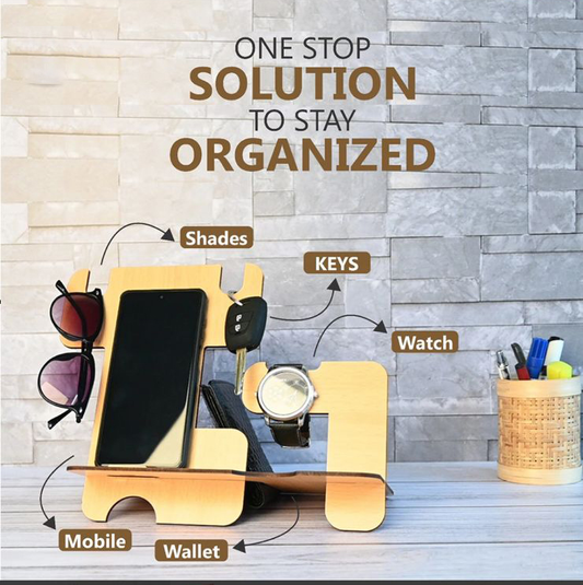 Our wooden 5 in 1 organizer
