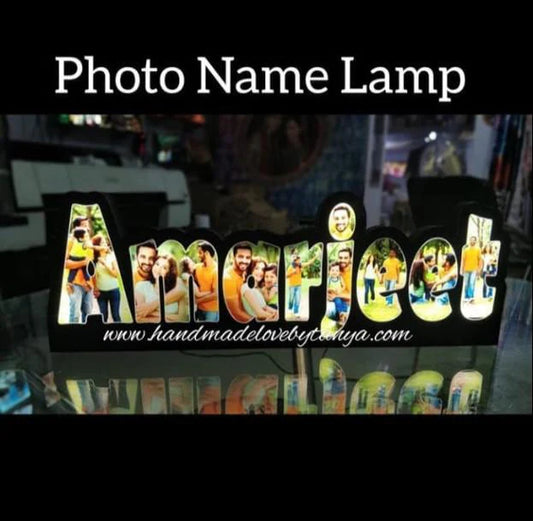 Photo name lamp