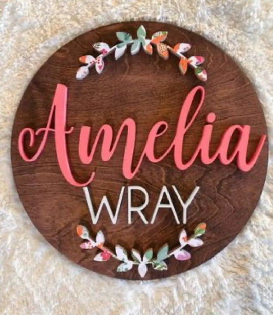 Wooden Name Plates