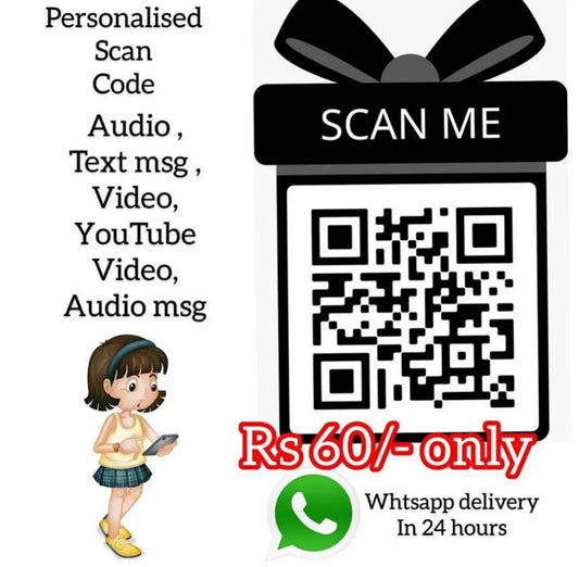 Virtual scan code gift