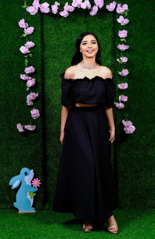 Asimah Black skirt top HML