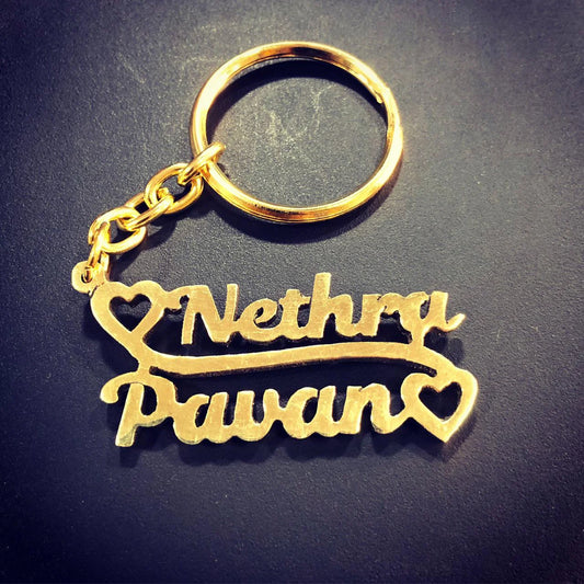 double name keychain