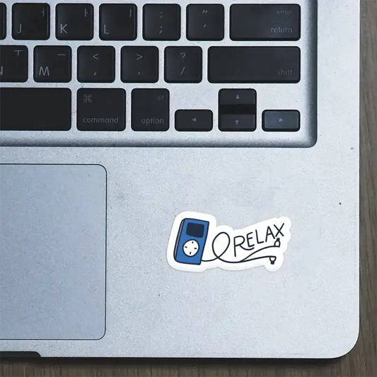 Relax Laptop Sticker