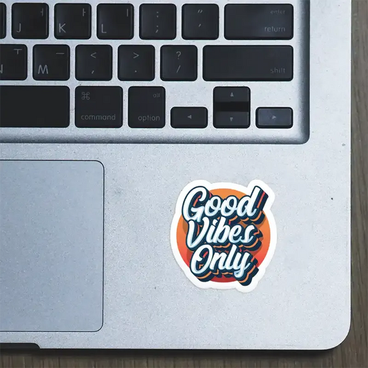 Good Vibes Only  Laptop Sticker