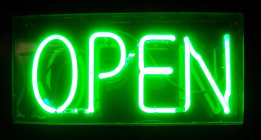 Open Neon lamp