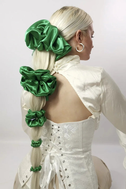 Dark Green  Scrunchies Family