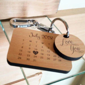 Special Date Mention Calendar Keychain 102