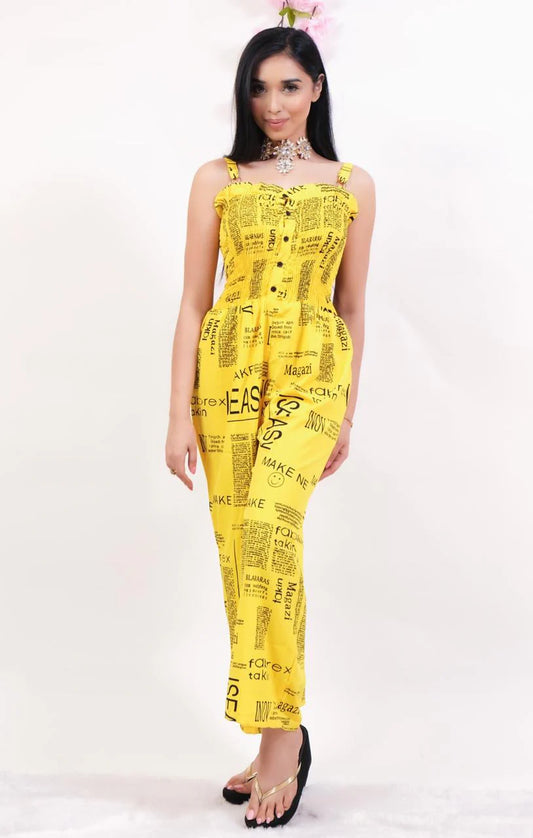 Newspaper Jumpsuit