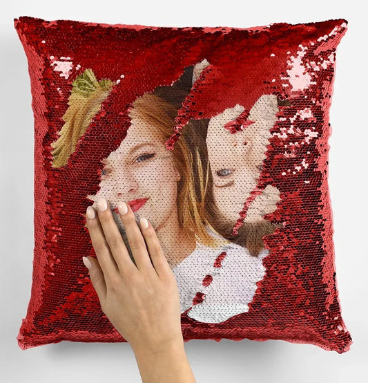 Magic sequin pillow