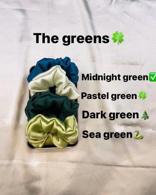 The Greens Scrunchies Combo