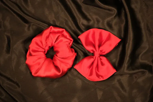 Printed Scrunchies &amp; Bow Combo 5