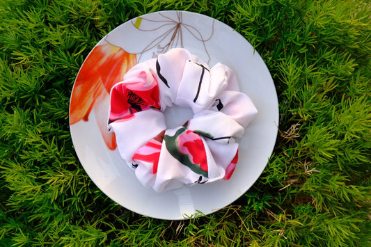Red Rose Scrunchie