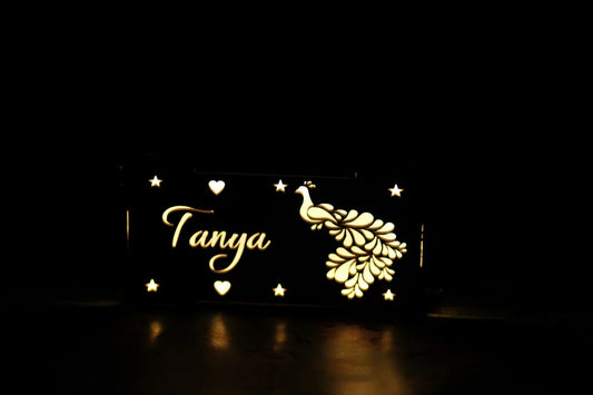 Name box lamp