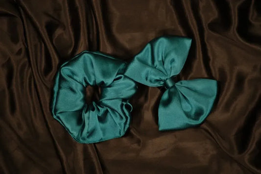 Printed Scrunchies &amp; Bow Combo 3