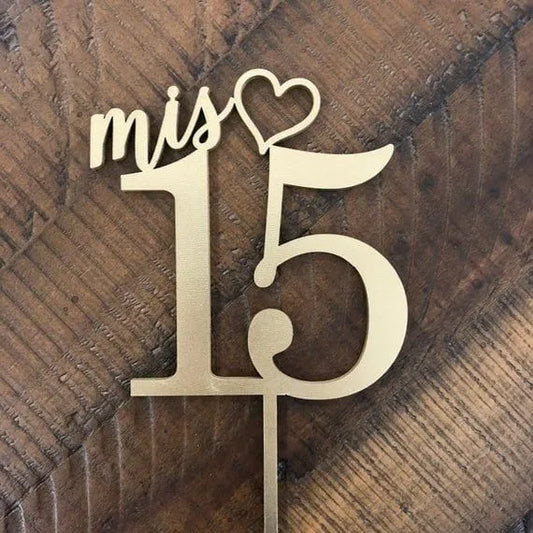 Miss Cake Topper