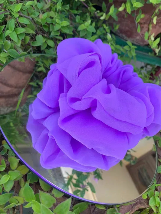 Lavender Georgette Scrunchie