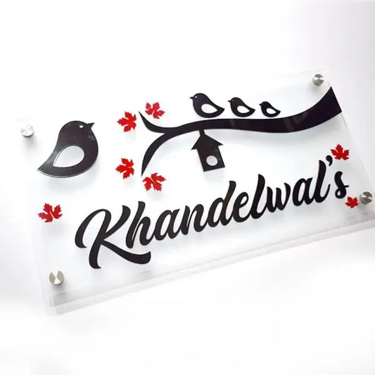 Bird House Name Plate