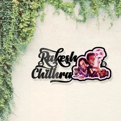 Acrylic Cutout  Name Plate