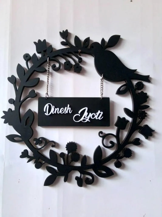 Bird Art Name Plate