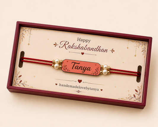 Personalized Name Bracelet Rakhi (Tanya)