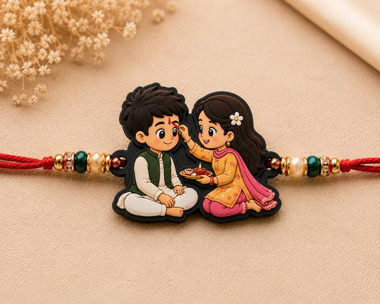 Brother Sister Tilak Rakhi