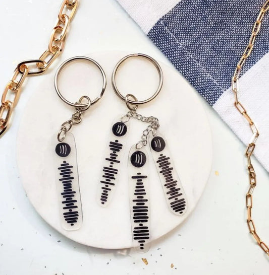 Spotify code bar keychain