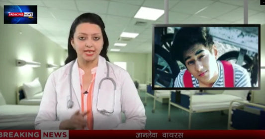 Breaking news video man virus heart
