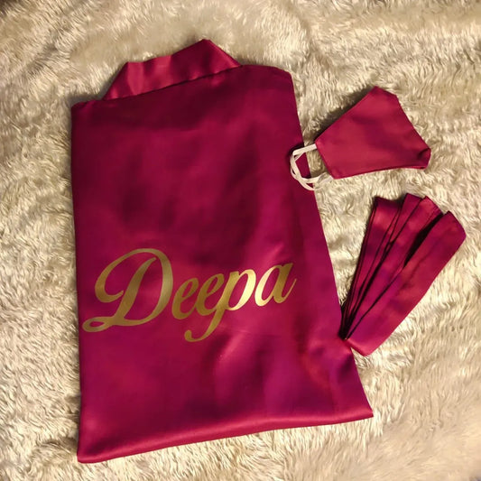 Customised Satin Robe