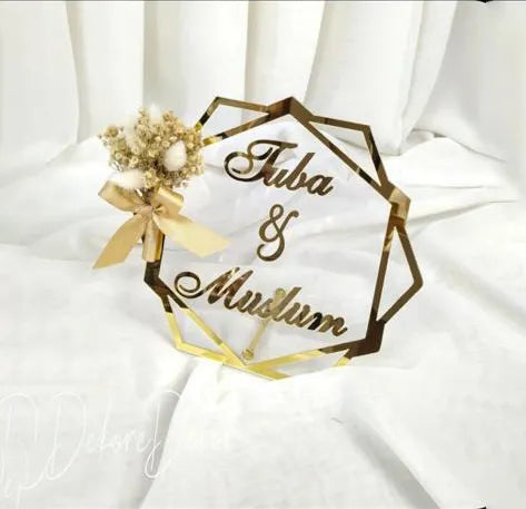 Golden Name Table Top