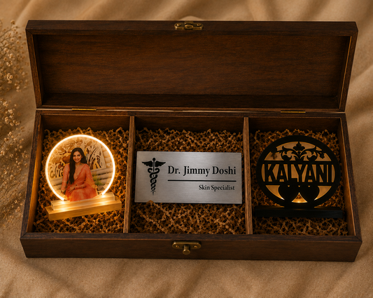 Personalized Photo & Name Plate Gift Box