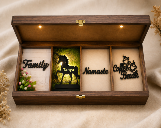 Personalized Wooden Wall Decor Gift Box
