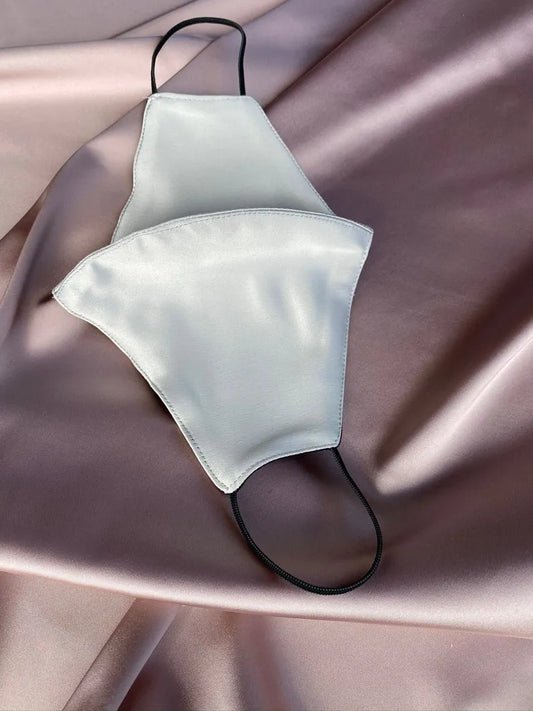 Stylish Sea Green Satin Mask