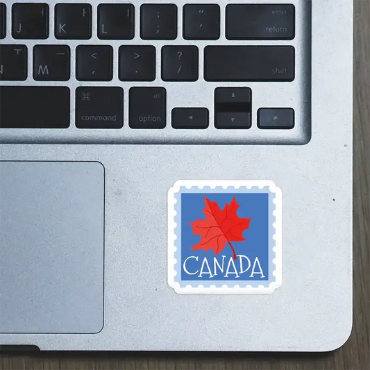 Canada Stamp Laptop Sticker