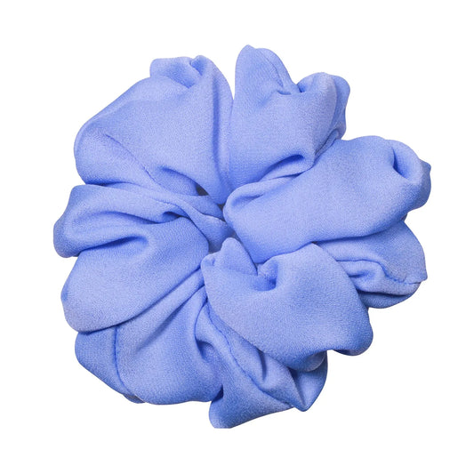 Indigo Blue Georgette Scrunchie