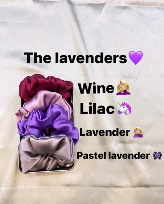 The Lavenders Scrunchies Combo