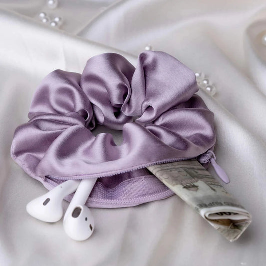 Lavender Pocket Scrunchie