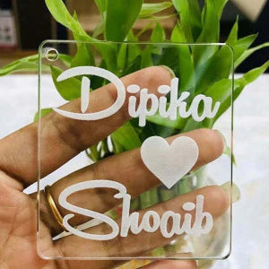 Love name keychain