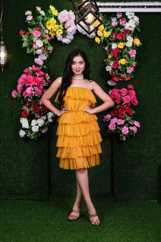 Leslie yellow Dress
