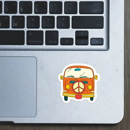 Retro Van Laptop Sticker