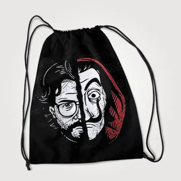 Money Heist Drawstring Bag