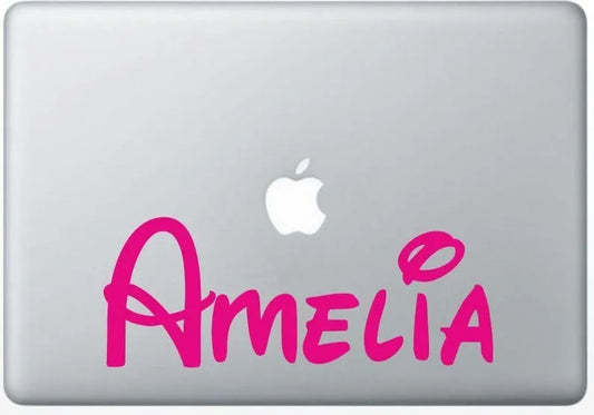 Customised name laptop sticker