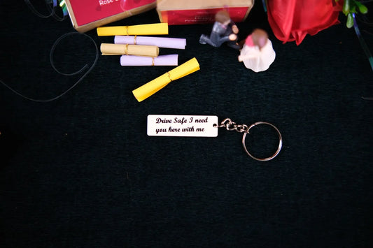 Drive Safe With me Keychain